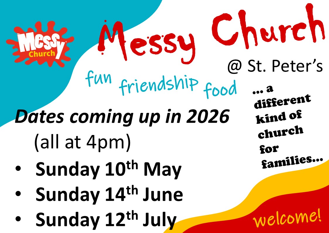 Messy Church dates 2026