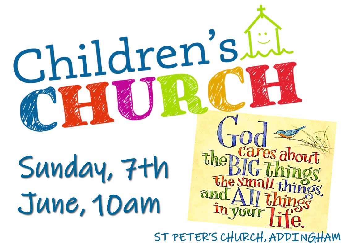 Childrens Church 7 June 2026 he cares