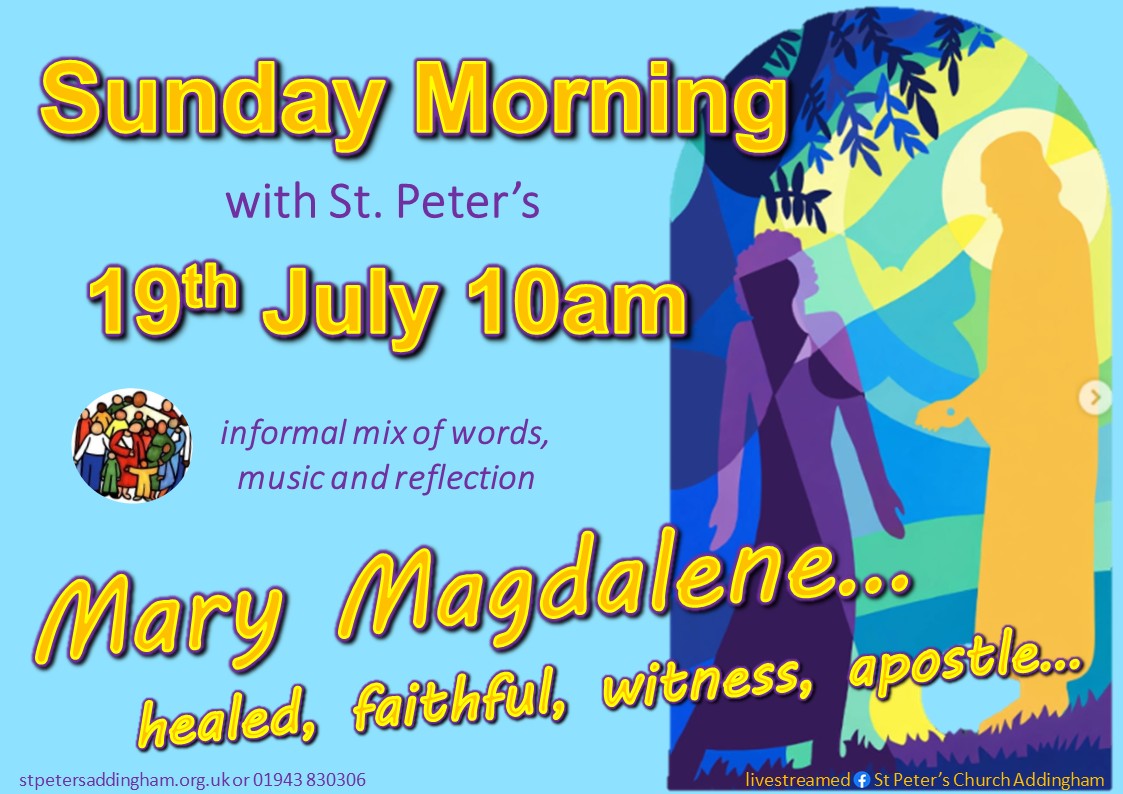 July 2026 informal Mary Magdalene