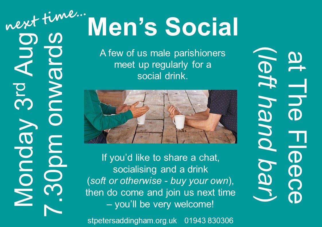 Mens Social date web August 2026