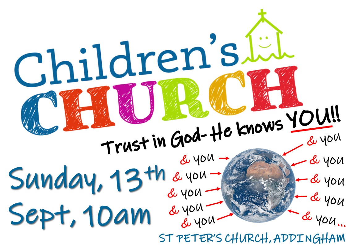 Childrens Church 13 September 2026