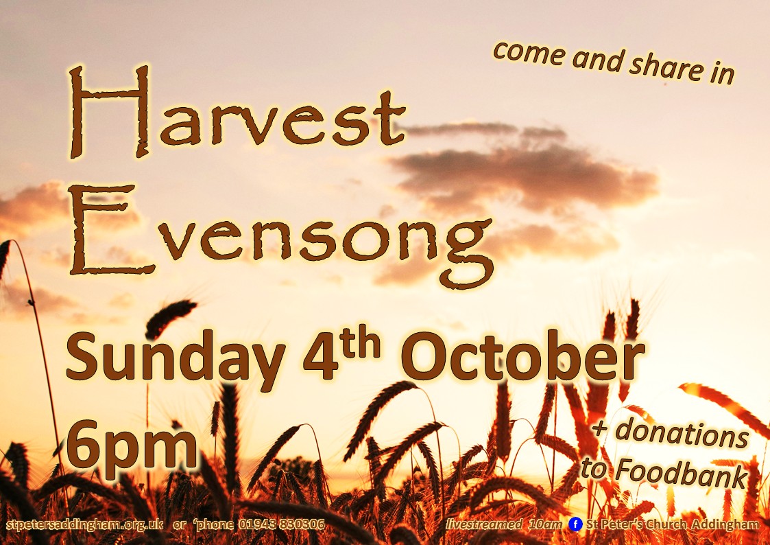 Harvest EVENSONG 2026