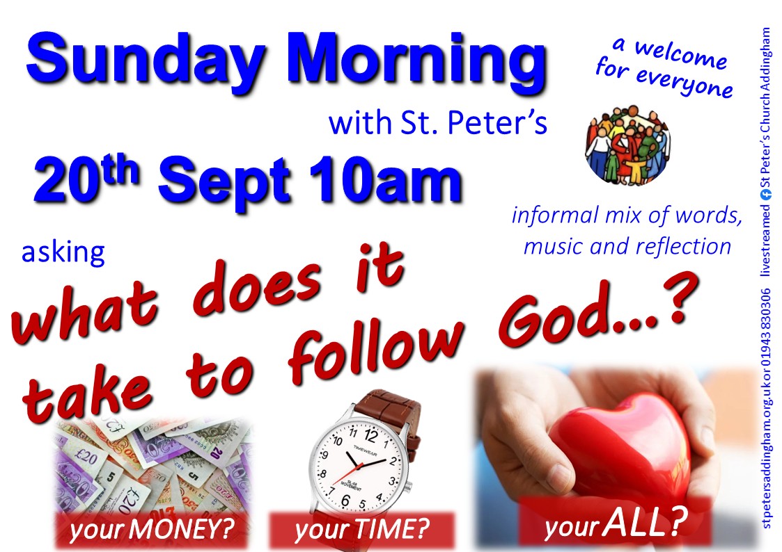 September 2026 cost of following jesus