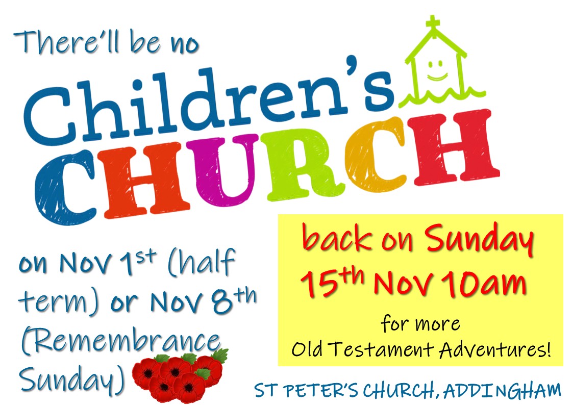 Childrens Church break 2026